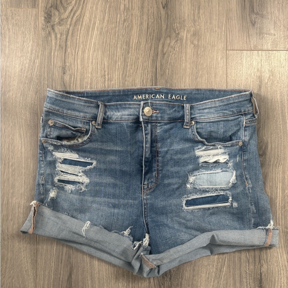 American Eagle Distressed Denim Shorts